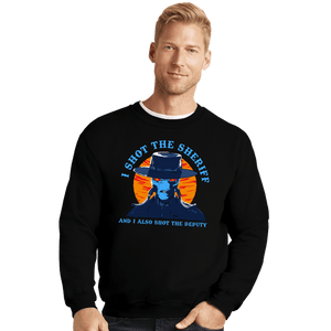 Daily_Deal_Shirts Crewneck Sweater, Unisex / Small / Black Cad Bane