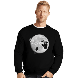 Shirts Crewneck Sweater, Unisex / Small / Black Robot Love