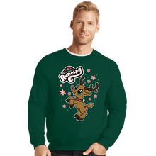 Load image into Gallery viewer, Daily_Deal_Shirts Crewneck Sweater, Unisex / Small / Forest My Little Rudolph
