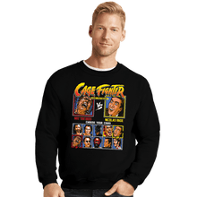 Load image into Gallery viewer, Secret_Shirts Crewneck Sweater, Unisex / Small / Black Cage  Fighter
