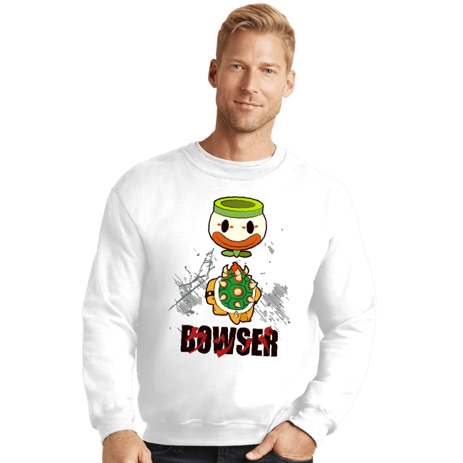 Secret_Shirts Crewneck Sweater, Unisex / Small / White Akira Bowser