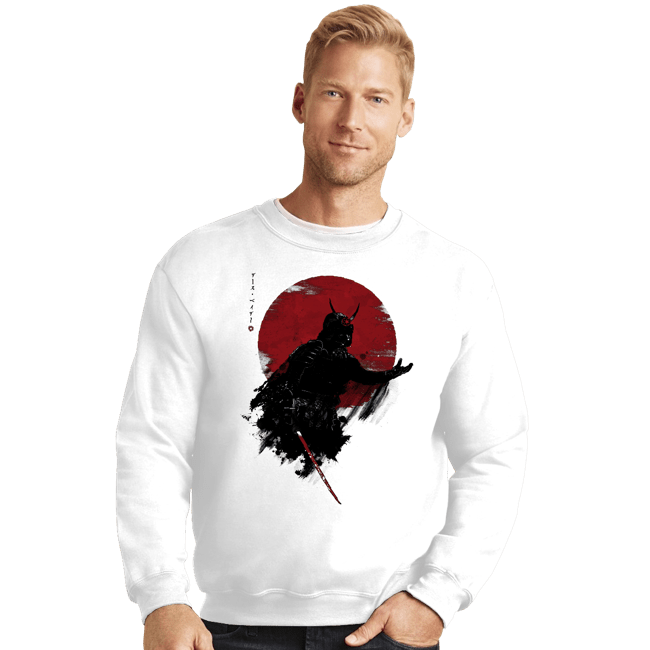 Shirts Crewneck Sweater, Unisex / Small / White Darth Samurai