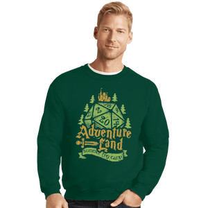 Shirts Crewneck Sweater, Unisex / Small / Forest Adventureland Summer RPG Camp