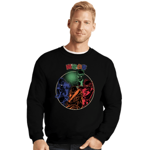 Daily_Deal_Shirts Crewneck Sweater, Unisex / Small / Black Spirit Fighters
