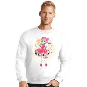 Shirts Crewneck Sweater, Unisex / Small / White Sakura