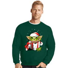 Load image into Gallery viewer, Daily_Deal_Shirts Crewneck Sweater, Unisex / Small / Forest The Force Of Christmas
