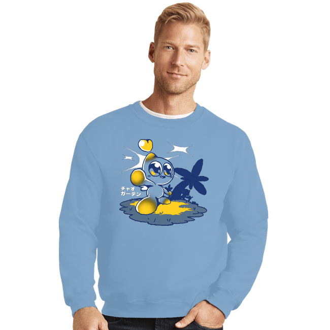 Shirts Crewneck Sweater, Unisex / Small / Powder Blue Chao Garden