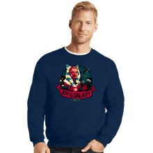 Load image into Gallery viewer, Daily_Deal_Shirts Crewneck Sweater, Unisex / Small / Navy Joy To The Galaxy
