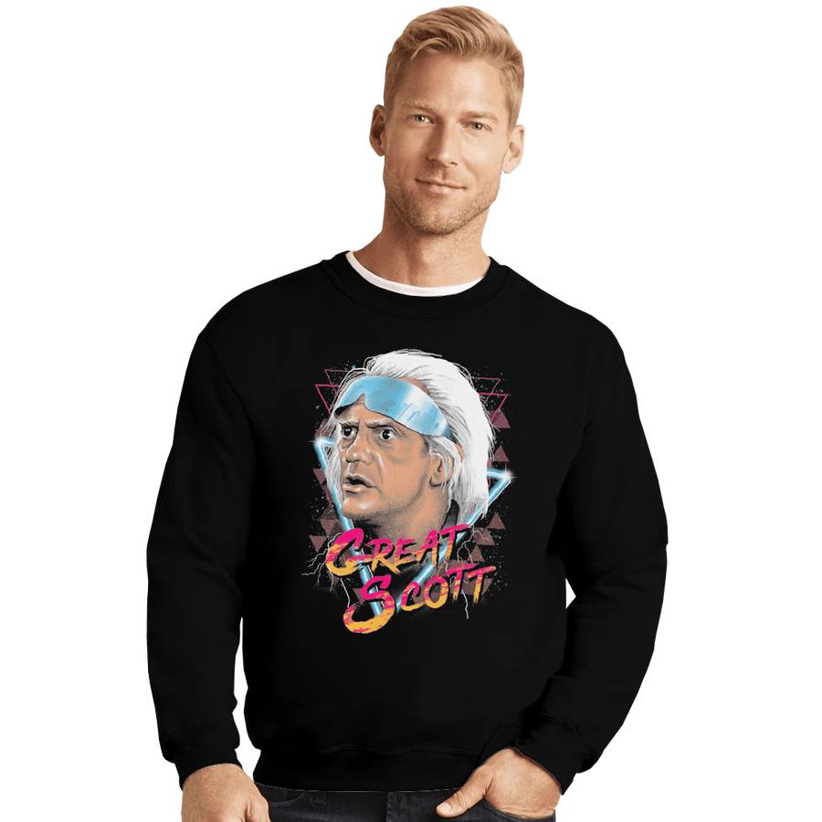 Shirts Crewneck Sweater, Unisex / Small / Black Great Scott