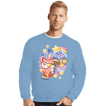Load image into Gallery viewer, Shirts Crewneck Sweater, Unisex / Small / Powder Blue Animal Crossing - Celeste
