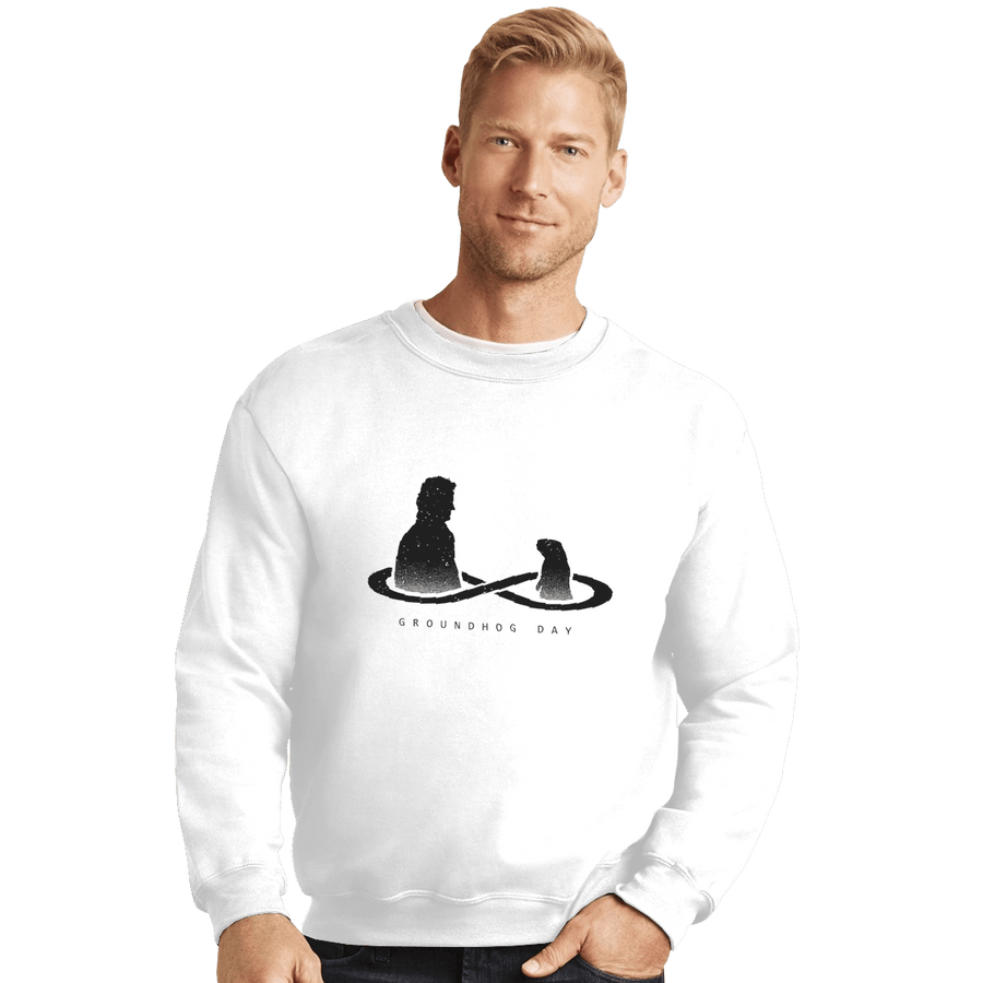 Shirts Crewneck Sweater, Unisex / Small / White Infinity