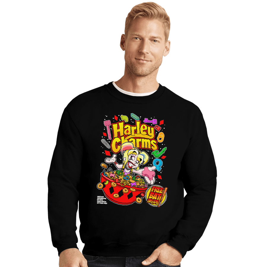 Shirts Crewneck Sweater, Unisex / Small / Black Harley Charms