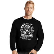 Load image into Gallery viewer, Daily_Deal_Shirts Crewneck Sweater, Unisex / Small / Black Very Fast, Very Dangerous
