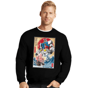 Daily_Deal_Shirts Crewneck Sweater, Unisex / Small / Black RX-78-2 Gundam in Japan