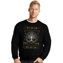 Load image into Gallery viewer, Shirts Crewneck Sweater, Unisex / Small / Black Grace Golden Tree Ugly Sweater
