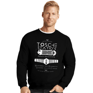 Shirts Crewneck Sweater, Unisex / Small / Black Tosche Station