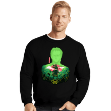 Load image into Gallery viewer, Daily_Deal_Shirts Crewneck Sweater, Unisex / Small / Black Zorro Shadow
