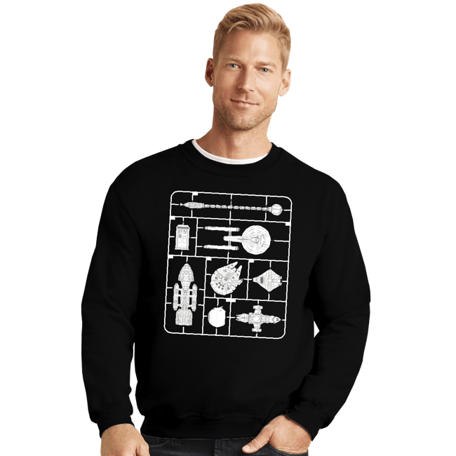 Secret_Shirts Crewneck Sweater, Unisex / Small / Black Space Battle Kit
