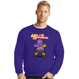 Shirts Crewneck Sweater, Unisex / Small / Violet Half Universe