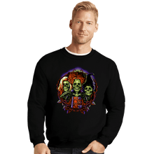Load image into Gallery viewer, Daily_Deal_Shirts Crewneck Sweater, Unisex / Small / Black Sinister Sisters
