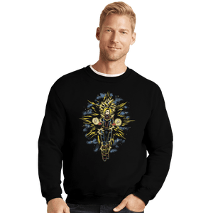 Shirts Crewneck Sweater, Unisex / Small / Black Captain Saiyan