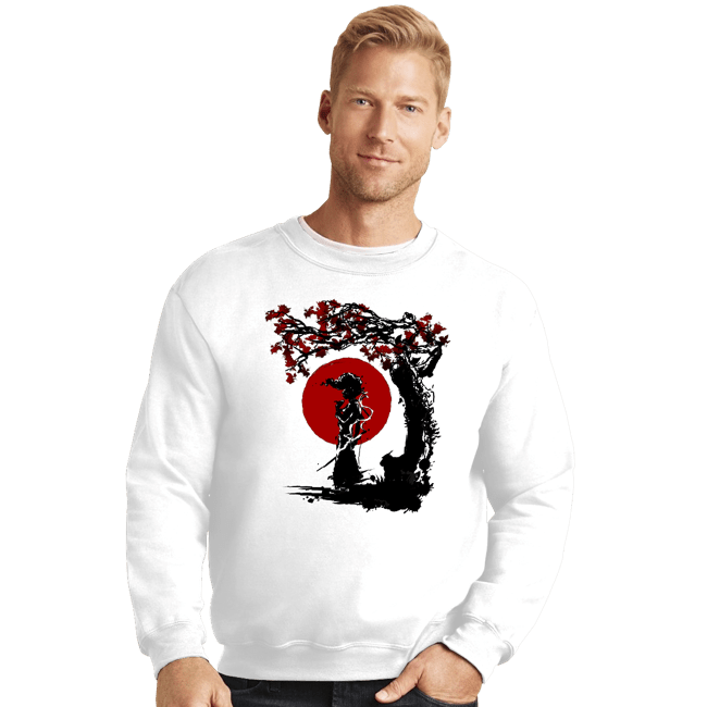 Shirts Crewneck Sweater, Unisex / Small / White Afro Under The Sun