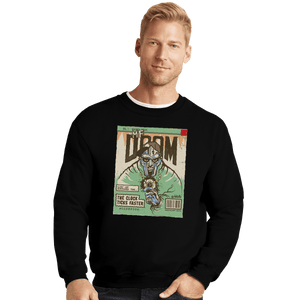 Shirts Crewneck Sweater, Unisex / Small / Black Accordion