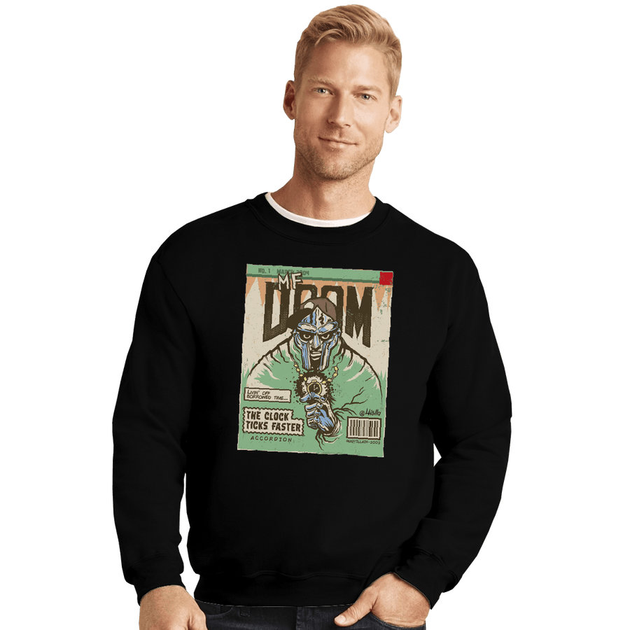 Shirts Crewneck Sweater, Unisex / Small / Black Accordion
