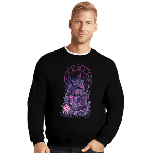 Daily_Deal_Shirts Crewneck Sweater, Unisex / Small / Black Corridors Of Time