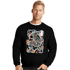 Daily_Deal_Shirts Crewneck Sweater, Unisex / Small / Black Irezumi Ganon