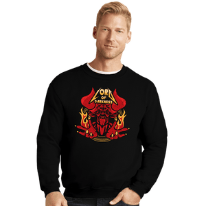 Daily_Deal_Shirts Crewneck Sweater, Unisex / Small / Black Dark Legend