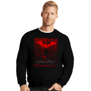 Daily_Deal_Shirts Crewneck Sweater, Unisex / Small / Black Dark City