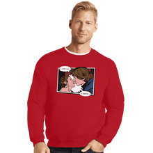 Load image into Gallery viewer, Shirts Crewneck Sweater, Unisex / Small / Red Rebelstein Kiss
