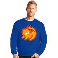 Load image into Gallery viewer, Daily_Deal_Shirts Crewneck Sweater, Unisex / Small / Royal Blue The Lasagna King

