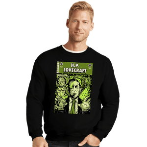 Secret_Shirts Crewneck Sweater, Unisex / Small / Black Tales Of Lovecraft