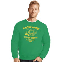 Load image into Gallery viewer, Shirts Crewneck Sweater, Unisex / Small / Irish Green Know Where Camp
