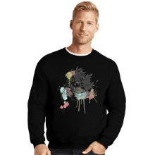 Load image into Gallery viewer, Shirts Crewneck Sweater, Unisex / Small / Black Howl Watercolor
