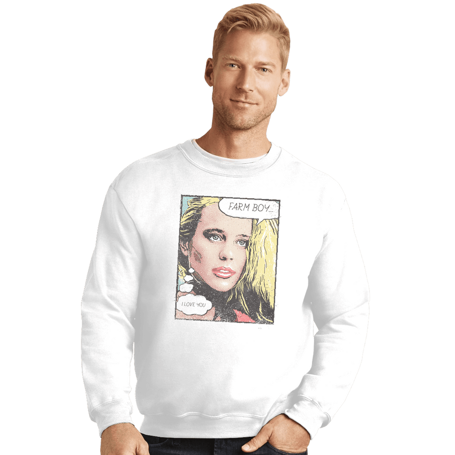 Shirts Crewneck Sweater, Unisex / Small / White Farm Boy