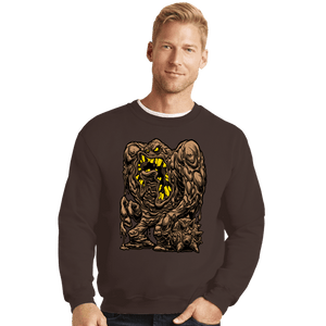 Daily_Deal_Shirts Crewneck Sweater, Unisex / Small / Dark Chocolate Muddman