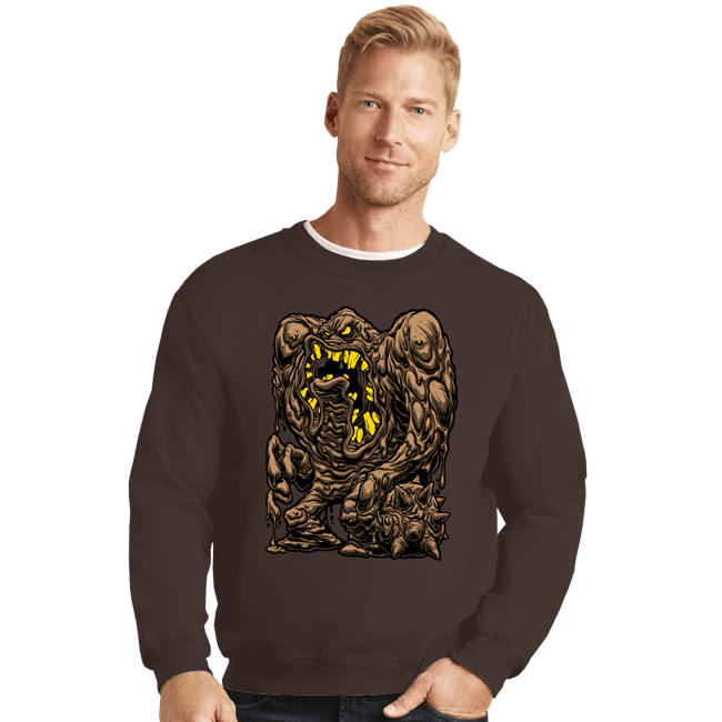 Daily_Deal_Shirts Crewneck Sweater, Unisex / Small / Dark Chocolate Muddman