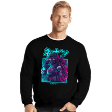 Load image into Gallery viewer, Daily_Deal_Shirts Crewneck Sweater, Unisex / Small / Black Neon Mystery
