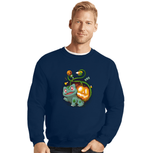 Secret_Shirts Crewneck Sweater, Unisex / Small / Navy Bulpumpkin