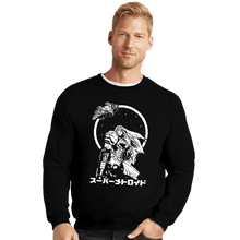 Load image into Gallery viewer, Sold_Out_Shirts Crewneck Sweater, Unisex / Small / Black Interstellar Bounty Hunter
