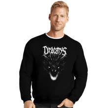 Load image into Gallery viewer, Secret_Shirts Crewneck Sweater, Unisex / Small / Black Dracarys Metal T-Shirt
