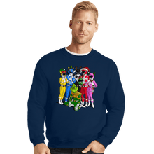 Load image into Gallery viewer, Daily_Deal_Shirts Crewneck Sweater, Unisex / Small / Navy Grinch Rangers
