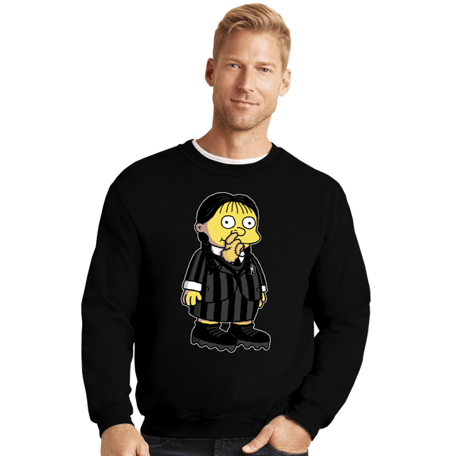 Daily_Deal_Shirts Crewneck Sweater, Unisex / Small / Black Hands Free