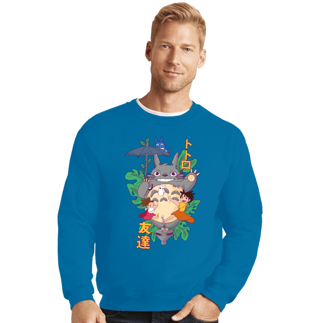 Secret_Shirts Crewneck Sweater, Unisex / Small / Sapphire My Good Friend