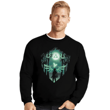Load image into Gallery viewer, Secret_Shirts Crewneck Sweater, Unisex / Small / Black The Hero Crest
