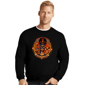 Daily_Deal_Shirts Crewneck Sweater, Unisex / Small / Black The Royal Vizer