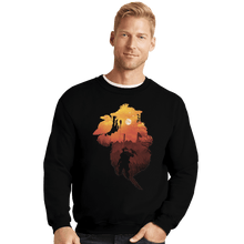 Load image into Gallery viewer, Shirts Crewneck Sweater, Unisex / Small / Black Bloodhound Sunset
